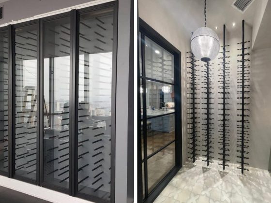 trendy wine rack design
